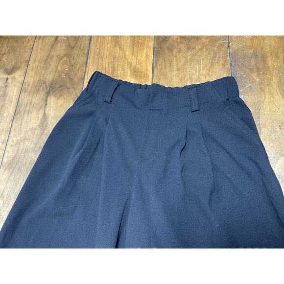 Halara Black High Waist Pleated Pants Wide Leg Flowy Pockets Size Small Petite - Picture 2 of 9